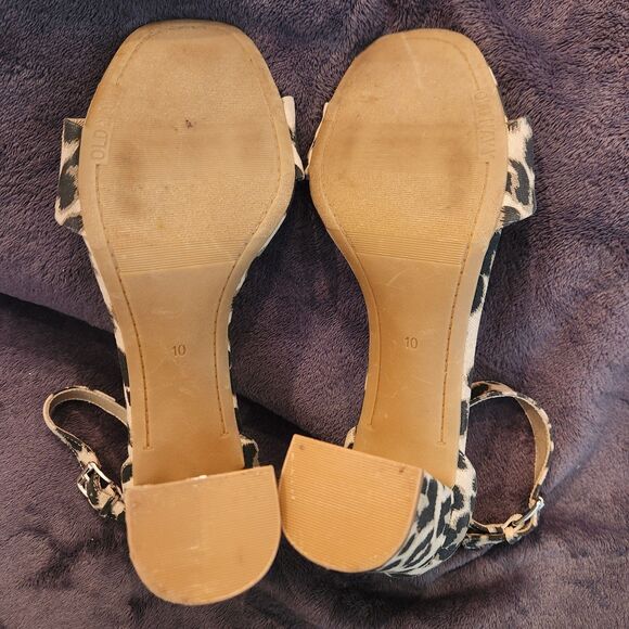 Women’s Old Navy Size 10 3” Cheetah Heels Chic - Picture 4 of 6